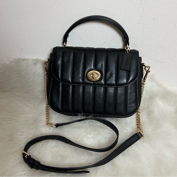 Coach Marlie Turnlock Quilted Top Handle Crossbody - Picture 6 of 16